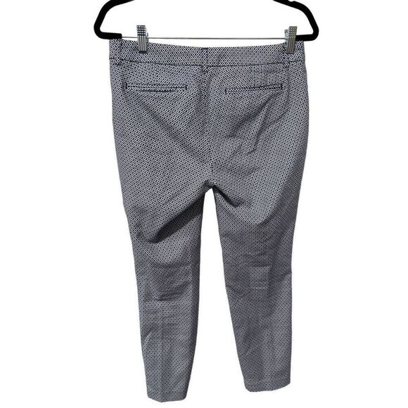 Kenar Royal Blue White Patterned Ankle Business Pants Size 4 - Picture 3 of 13